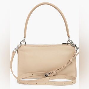 Rebecca Minkoff Nanine Leather Top Handle Crossbody Bag in Cashmere New W Tags